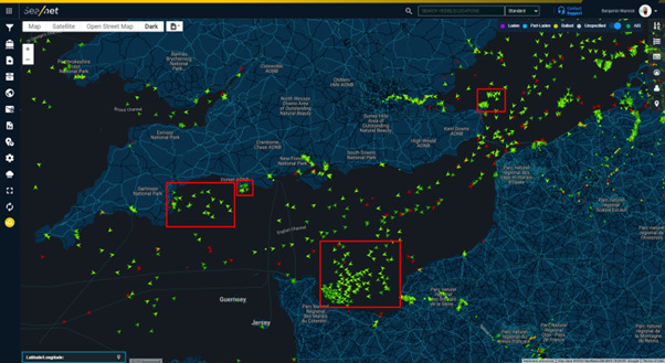 SEA_STORM CIARAN_VESSEL POSITIONS Sea Vessel Tracking - Storm Ciarán